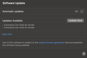 Xcode Command Line Tools installation