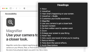 VoiceOver on Mac