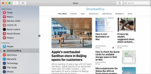 Change settings in News on Mac