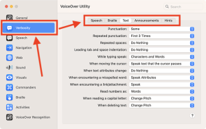 VoiceOver on Mac