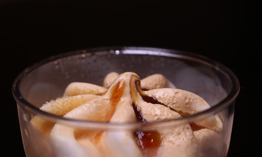 DIY salted caramel ice cream without a machine