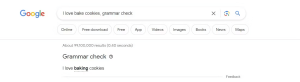 Google Grammar Checker