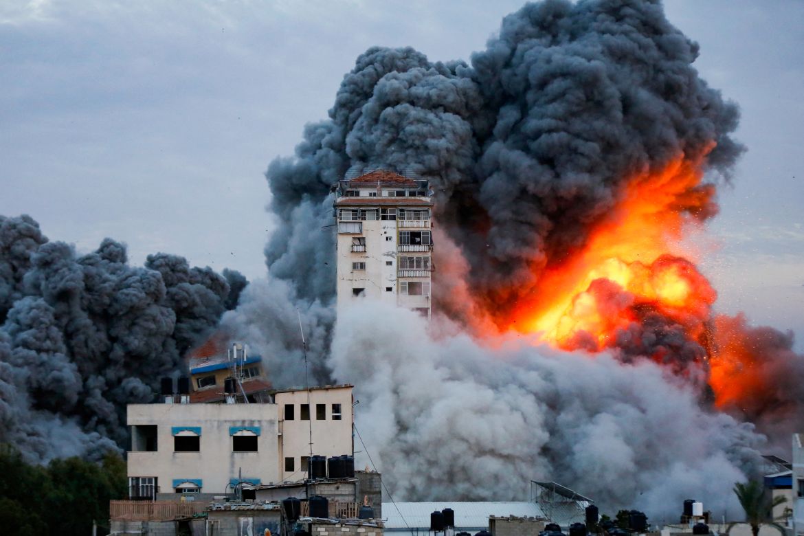 Israel bombards Gaza