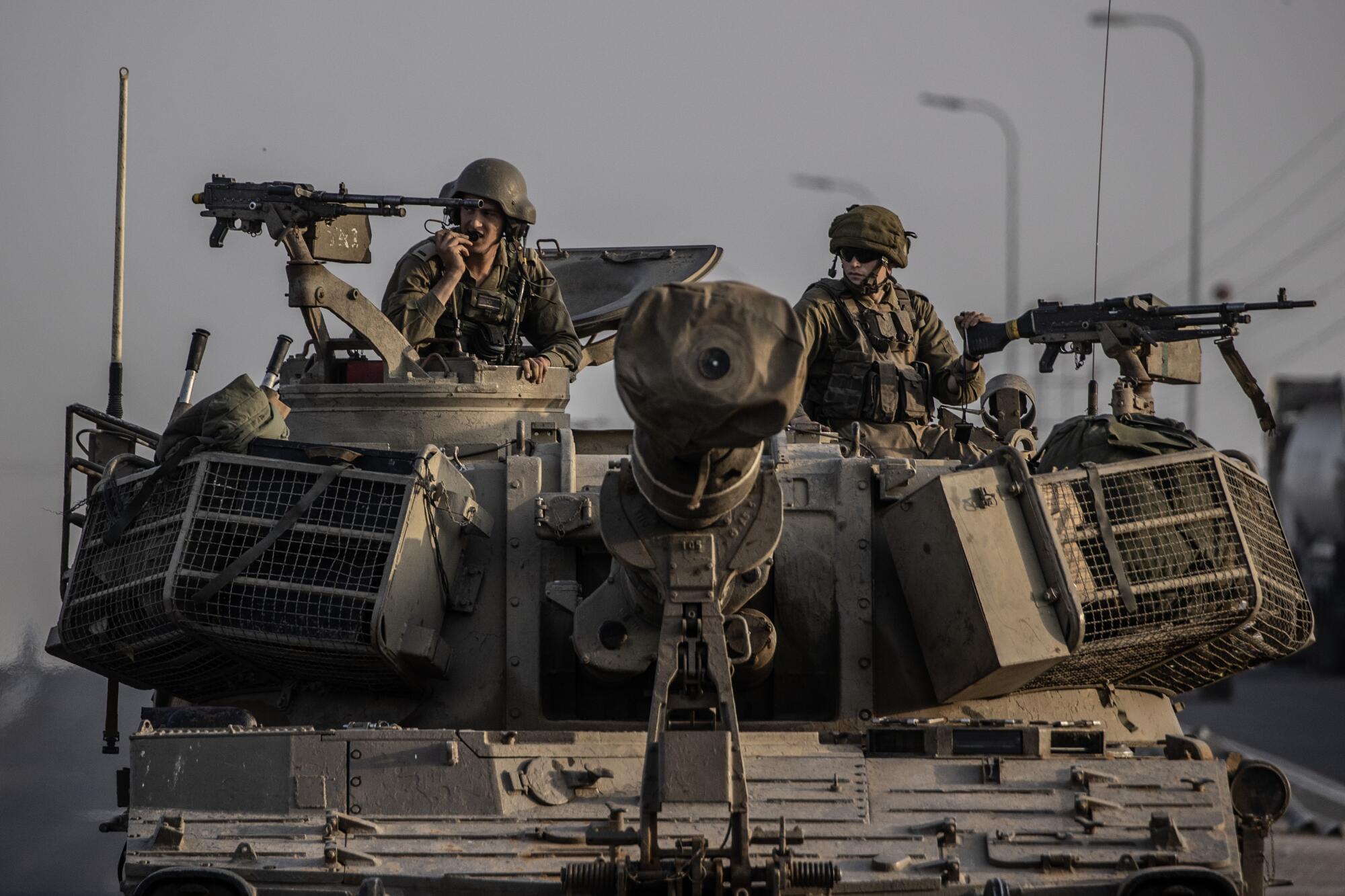 Israeli troops in Gaza