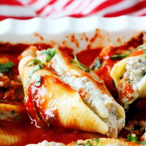 Beef and Cheese Stuffed Shells