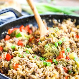 Teriyaki Beef and Rice Casserole