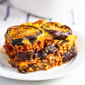 Beef and Eggplant Parmesan Casserole