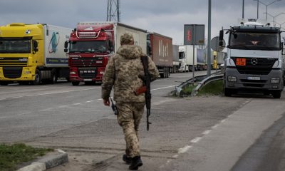 Polish truckers protest