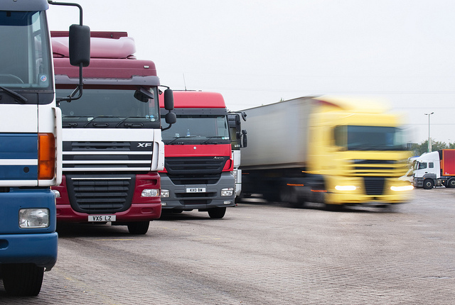 Polish truckers protest