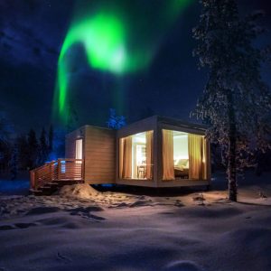 Lapland's frozen lakes