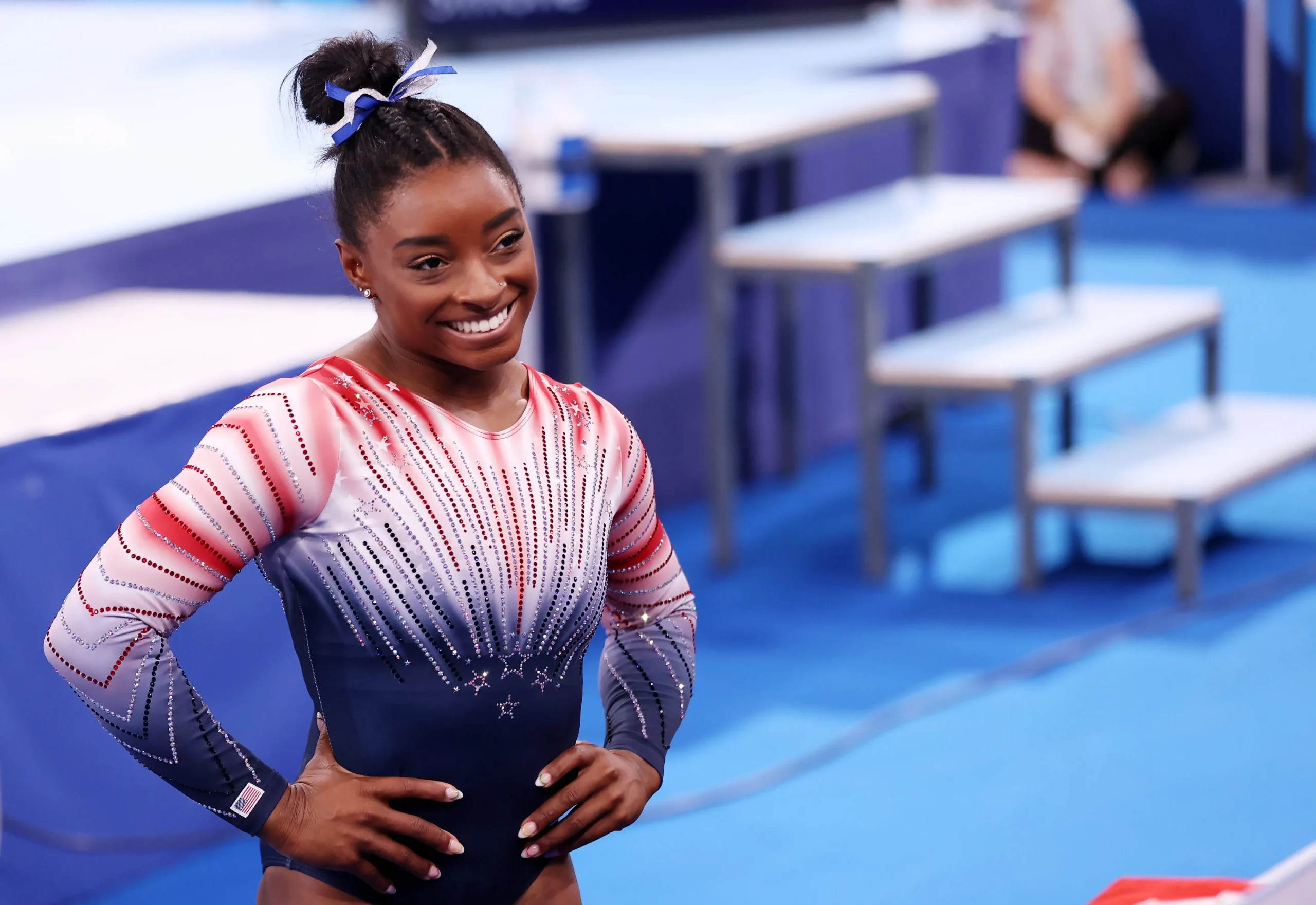 Simone Biles Wins Ninth National Title, Mentors Tomorrow's Stars