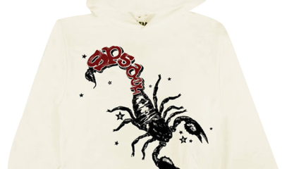 Sp5der x Mariah The Scientist Scorpion Hoodie Cream