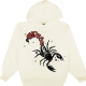 Sp5der x Mariah The Scientist Scorpion Hoodie Cream