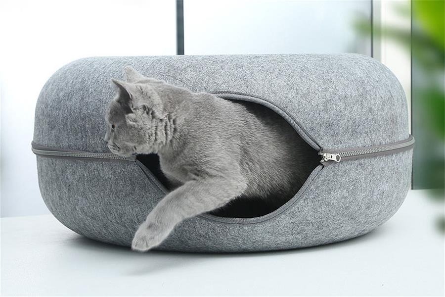 cat tunnel bed