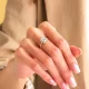 Emerald cut engagement ring