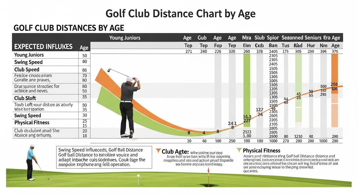 Golf Club Distance Chart