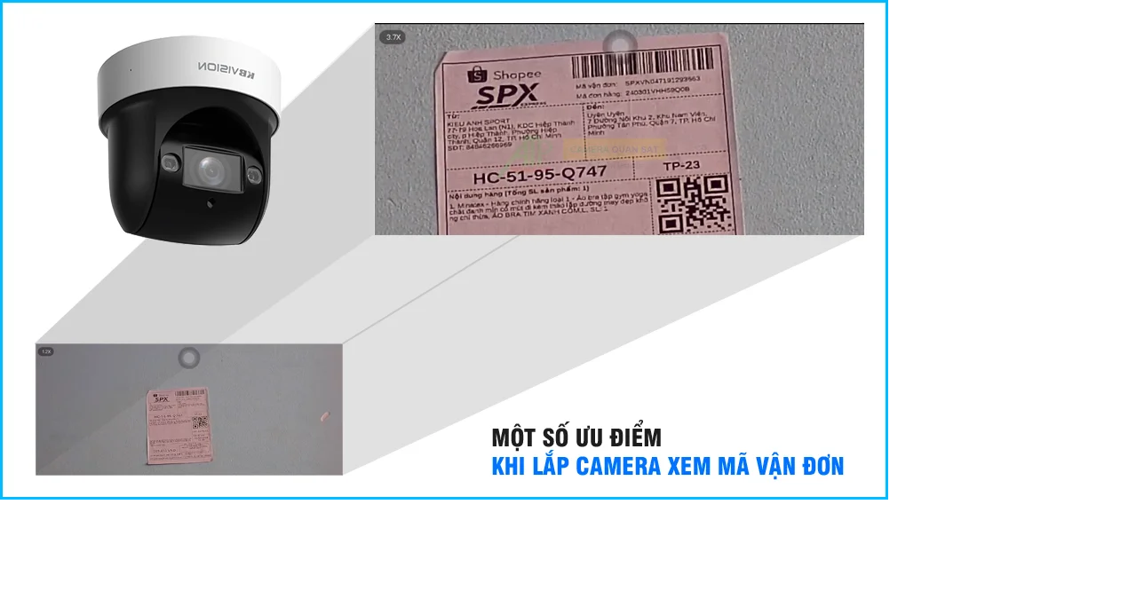 camera soi mã vận đơn công nghệ zoom hình ảnh sắc nét nổi bật
