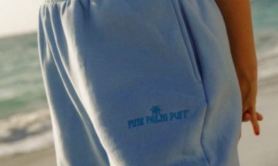 Pink Palm Puff Sweatpants