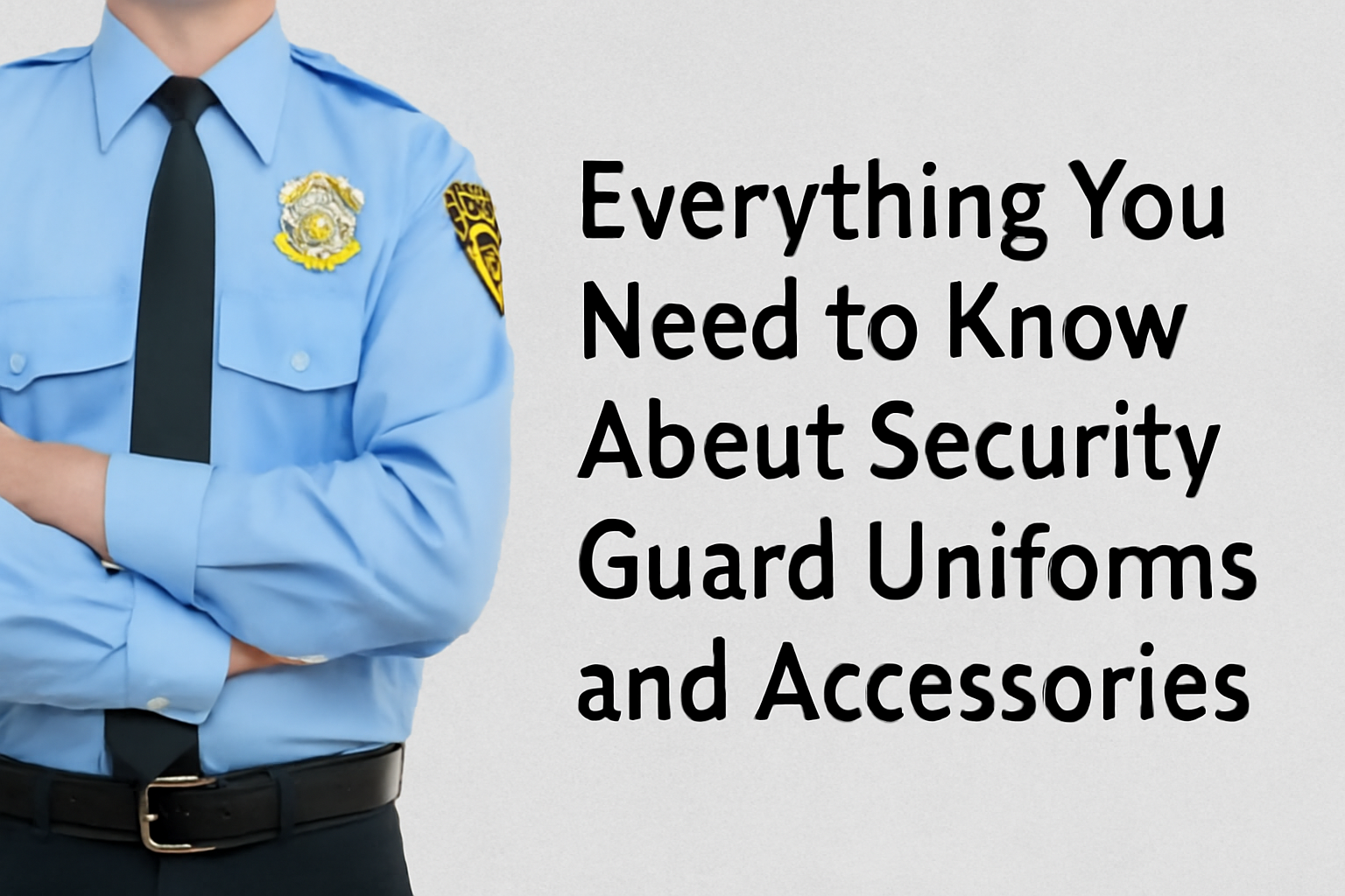 security guard uniform and accessories