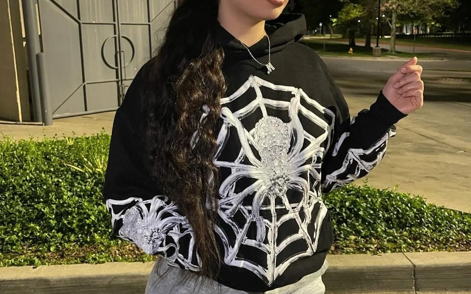 Spider Hoodie Black
