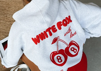 white fox hoodie