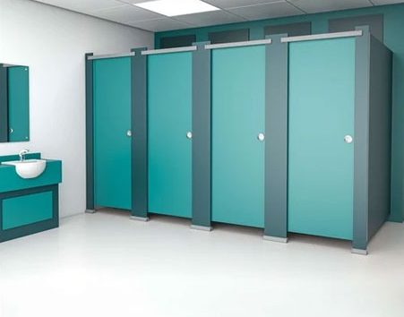 Modern toilet cubicles installed by leading manufacturers in Noida