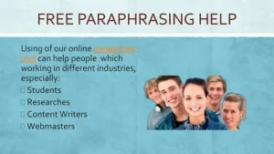 Essay Paraphraser Help Online
