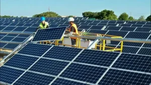 Solar panel installation