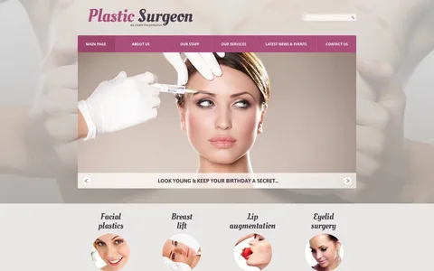 plastic surgery website design