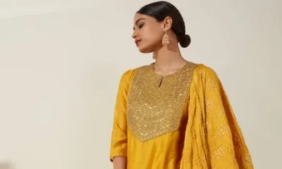 Aqua Blue Embroidered Kurta