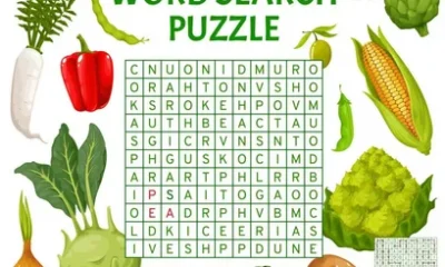 Vegetable Word Search