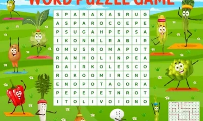Vegetable word search